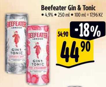 Beefeater Gin & Tonic, 250 ml