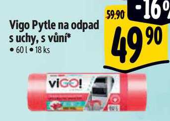 Vigo Pytle na odpad suchy, s vůní 60 l, 18 ks