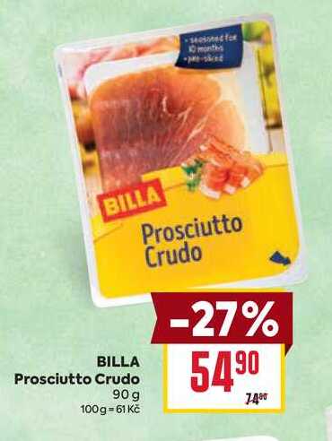 BILLA Prosciutto Crudo 90 g