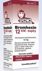 Bromhexin KM 12 mg/ml perorální kapky,