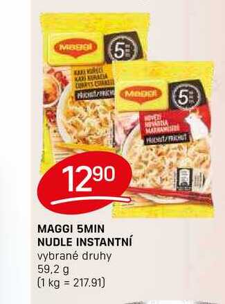 MAGGI 5MIN NUDLE INSTANTNÍ vybrané druhy 59,2 g 