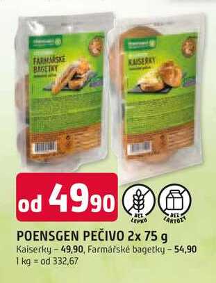 POENSGEN PEČIVO 2x 75 g 