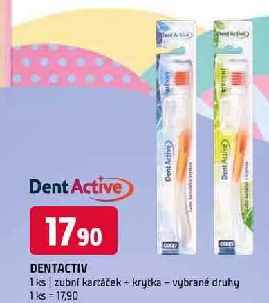 Dentactiv kartáček + krytka vybrané druhy