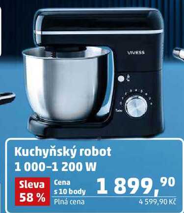 VIVESS Kuchyňský robot 1000-1 200 W 