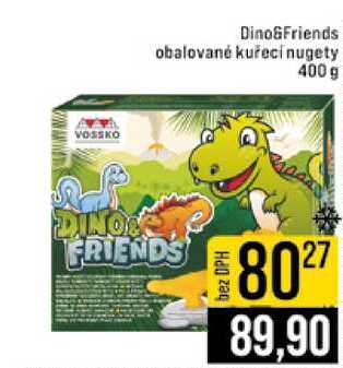 Dino&Friends obalované kuřecí nugety 400 g