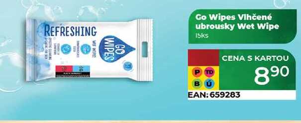 Go Wipes Vlhčené ubrousky Wet Wipe 15ks
