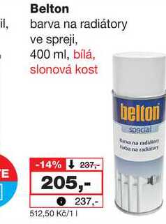 Belton barva na radiátory ve spreji, 400 ml