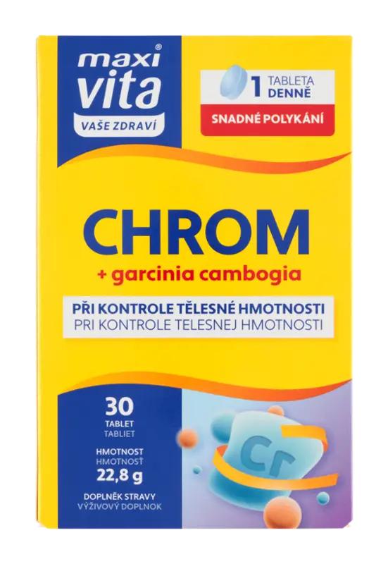 Maxi Vita Chrom + Garcinia cambogia, doplněk stravy, 30 ks