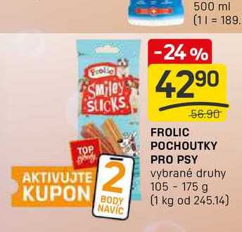 FROLIC POCHOUTKY PRO PSY vybrané druhy 105-175 g 