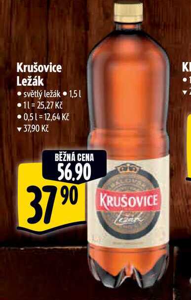 Krušovice Ležák  1,5 l