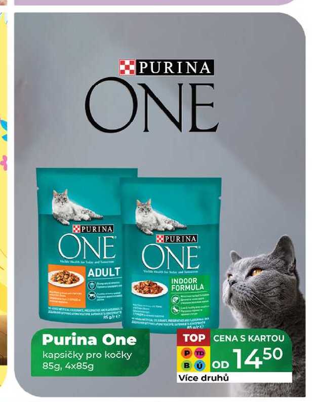 Purina One kapsičky pro kočky 85g, 4x85g 