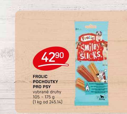 FROLIC POCHOUTKY PRO PSY vybrané druhy 105-175 g 