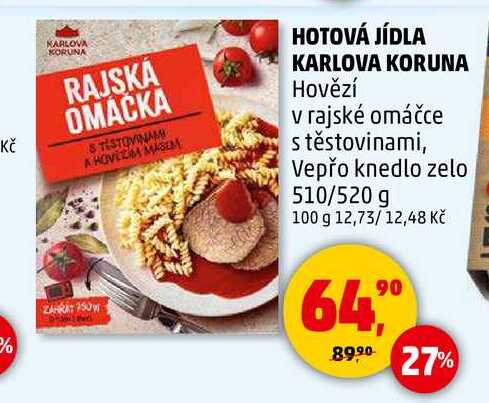 HOTOVÁ JÍDLA KARLOVA KORUNA, 510/520 g