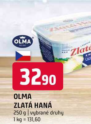 Olma Zlatá Haná vybrané druhy 250g