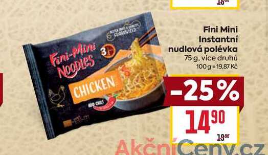 Fini Mini Instantní nudlová polévka 75 g