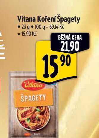 Vitana Koření Špagety 23 g