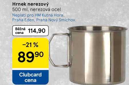 Hrnek nerezový, 500 ml, nerezová ocel