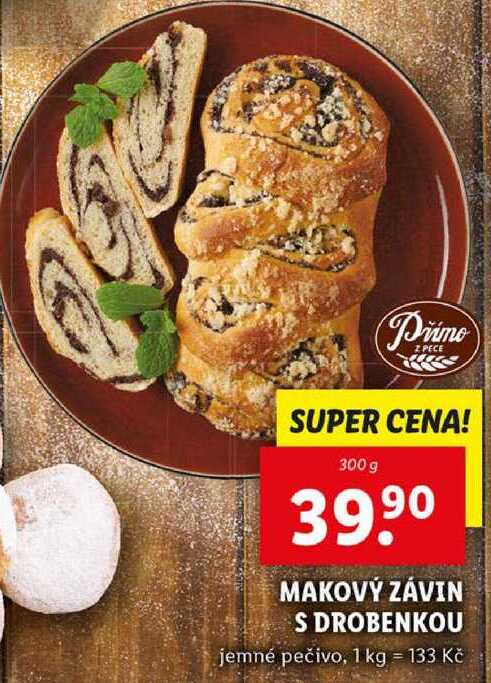 MAKOVÝ ZÁVIN S DROBENKOU, 300 g