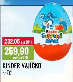 KINDER VAJÍČKO 220g 