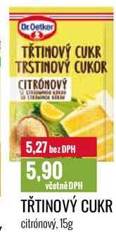 TŘTINOVÝ CUKR citrónový, 15g 