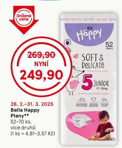 Bella Happy Pleny, 52-70 ks. více druhů 