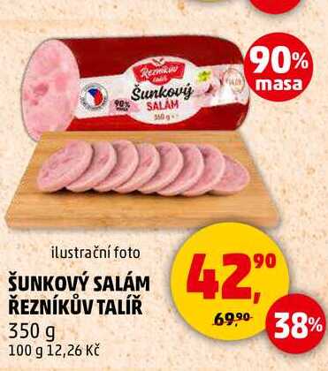 ŠUNKOVÝ SALÁM ŘEZNÍKŮV TALÍŘ, 350 g 