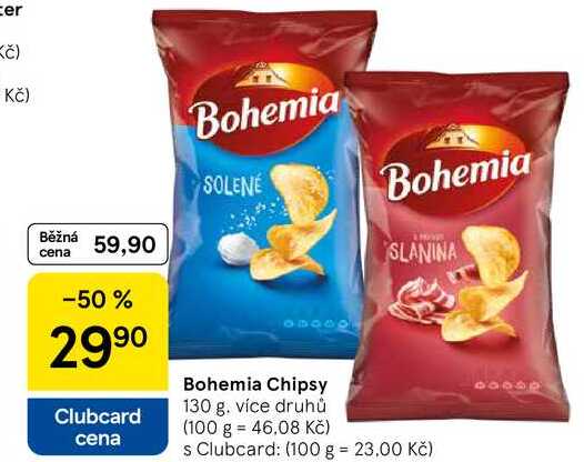 Bohemia Chipsy, 130 g