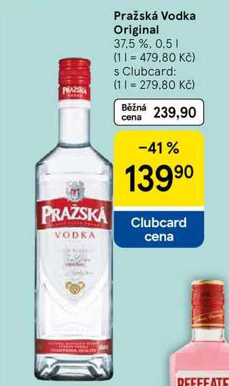 Pražská Vodka Original 37.5%, 0,5 l