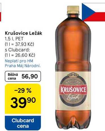 Krušovice Ležák, 1.5 I, PET