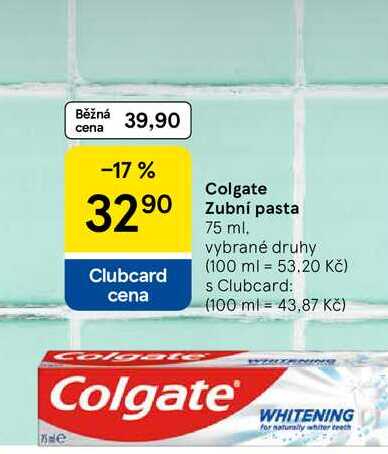 Colgate Zubní pasta whitening, 75 ml