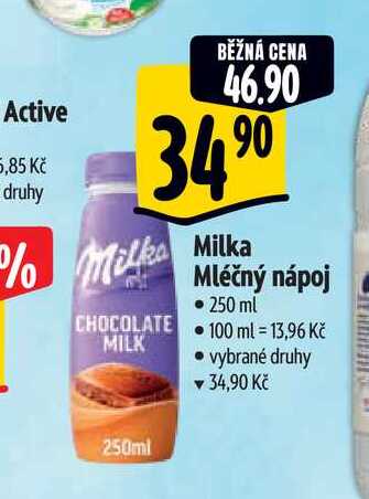  Milka Mléčný nápoj 250 ml 