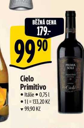  Cielo Primitivo 0,75 l