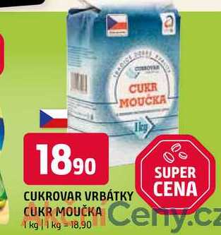 Cukrovar Vrbátky Cukr moučka 1kg