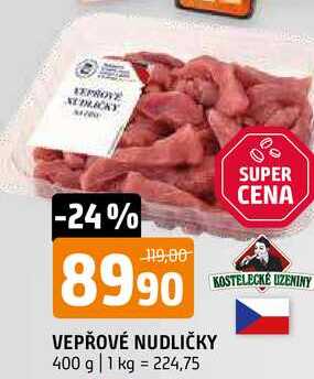 Vepřové nudličky chlazené 400g