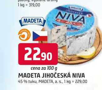 MADETA JIHOČESKÁ NIVA 45% tuku, 100g