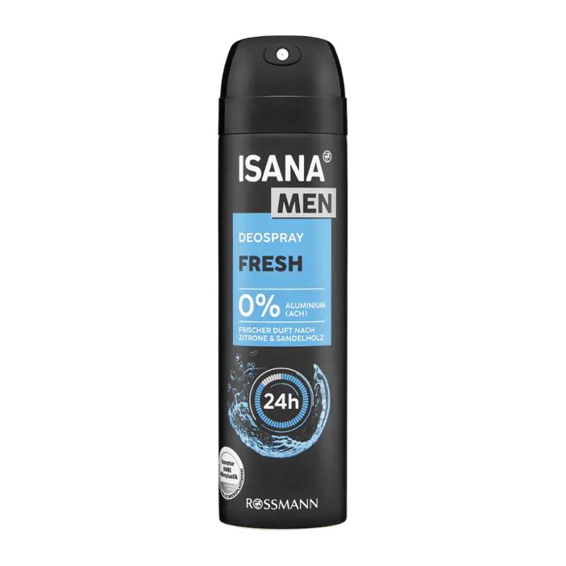 ISANA Men Deodorant sprej pro muže Fresh, 150 ml