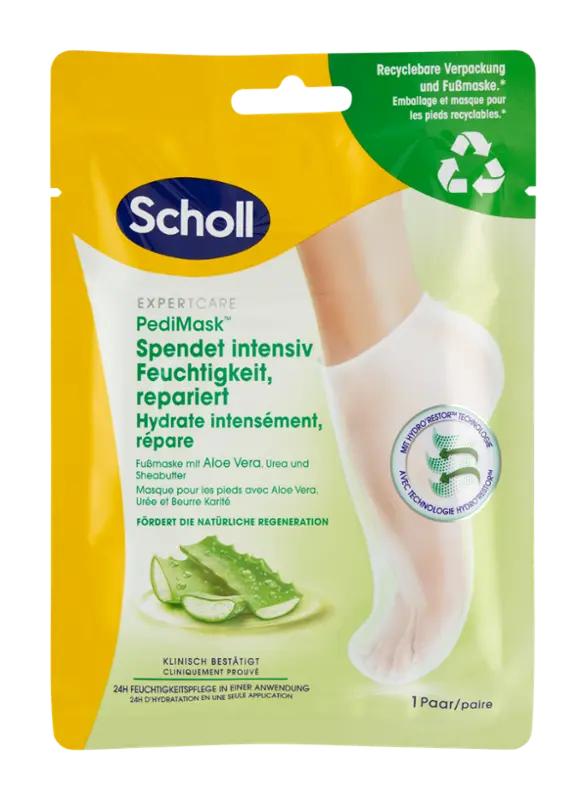 Scholl Vyživující maska na nohy Expert Care PediMask™ s aloe vera, 1 ks