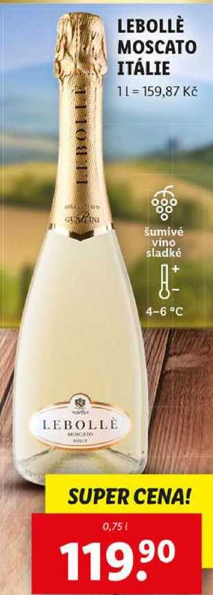 LEBOLLÈ MOSCATO ITÁLIE, 0,75 l