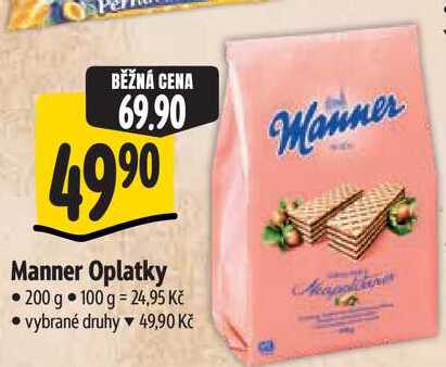 Manner Oplatky, 200 g
