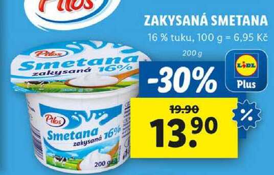 ZAKYSANÁ SMETANA, 200 g v akci