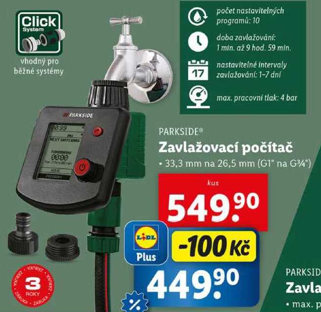Zavlažovací počítač