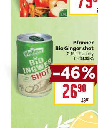 Pfanner Bio Ginger shot 0,15l