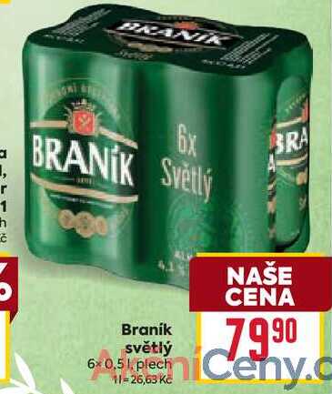 Braník světlý 6x0,51, plech