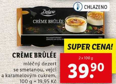 CRÈME BRÛLÉE, 2x 100 g