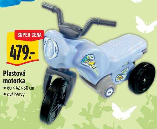 Plastová motorka