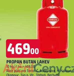 Propan butan lahev 10kg