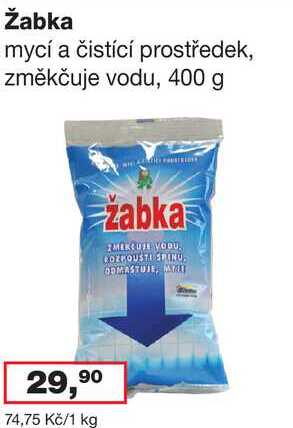 Žabka mycí a čistící prostředek, změkčuje vodu, 400 g 
