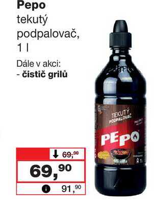 Pepo tekutý podpalovač, 1l