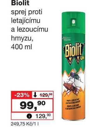 Biolit sprej proti létajícímu a lezoucímu hmyzu, 400 ml 