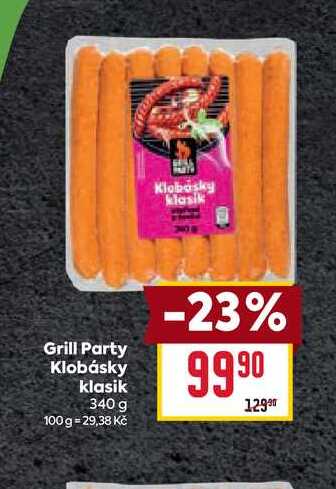 Grill Party Klobásky klasik 340 g 